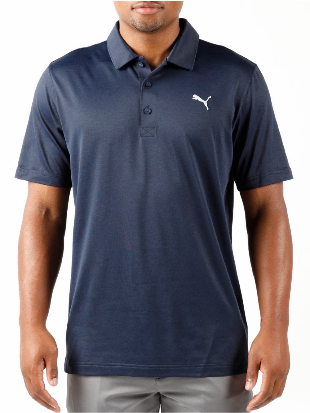 NWT Puma Men’s L Navy Blue Golf & Tennis DryCell Performance Polo